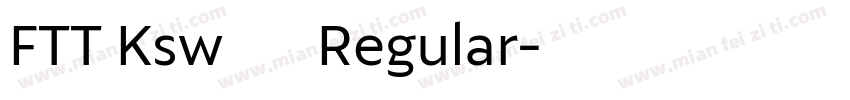 FTT Ksw黄龍 Regular字体转换